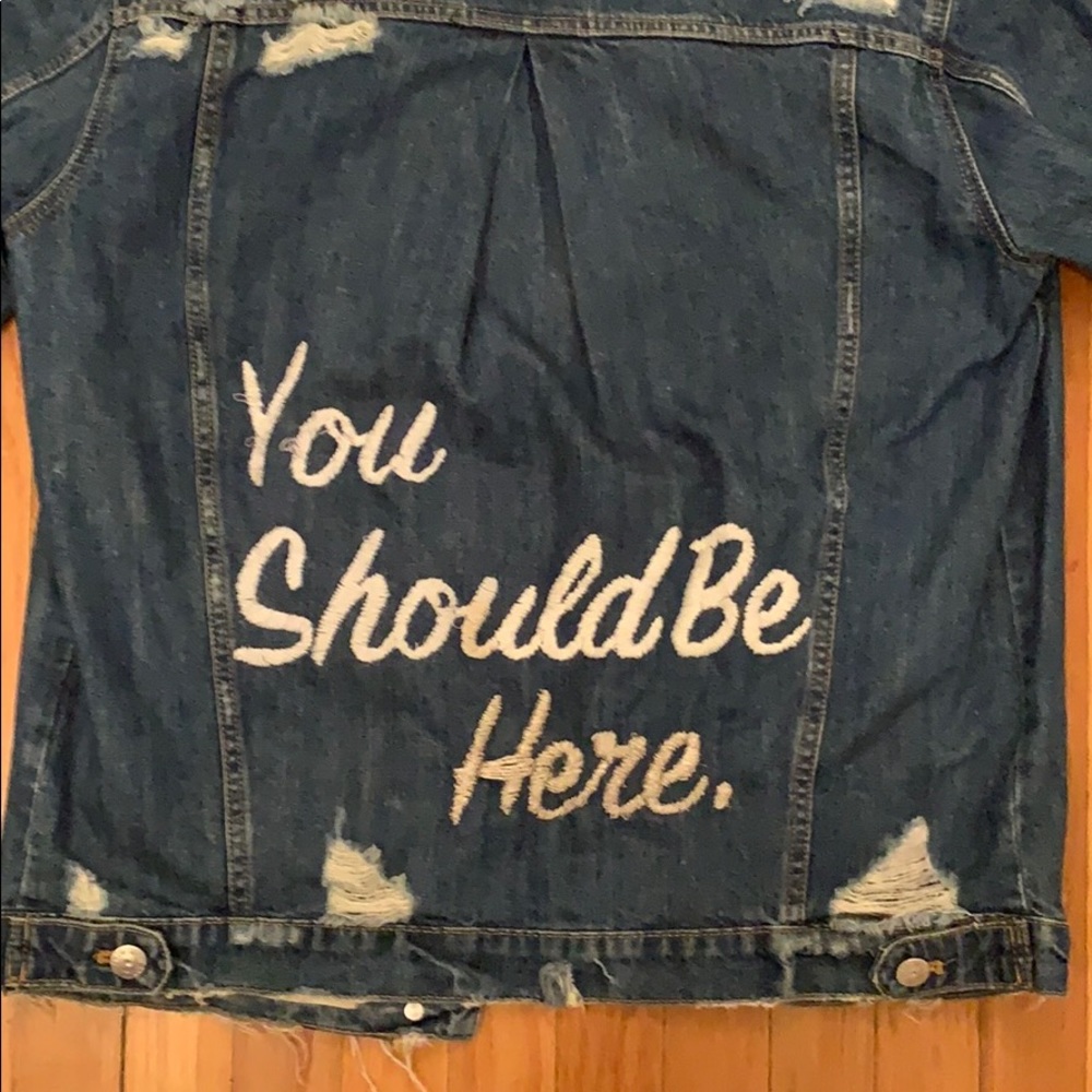 Jean jacket! One of one - Picture 2 of 2